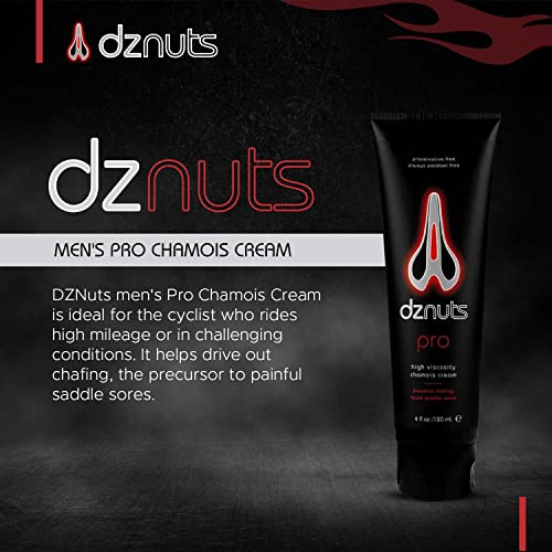 dznuts Men's Pro Chamois Cream, Anti -Chafing Cream for Saddle Sores, Chafing, Rubbing, Inner Thighs Friction for Cyclists, Runners, Triathletes - 2 Pack + Biking Socks