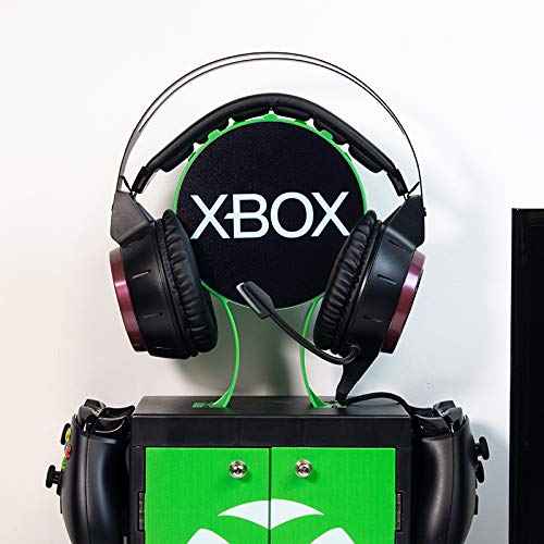 Numskull Official Xbox Series X Game Storage Locker, Headphone Stand and Controller Holder - Stores 10 Games or Blu-Ray Disc Cases, 4 Xbox Controllers