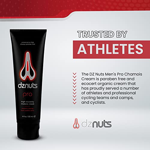 dznuts Men's Pro Chamois Cream, Anti -Chafing Cream for Saddle Sores, Chafing, Rubbing, Inner Thighs Friction for Cyclists, Runners, Triathletes - 2 Pack + Biking Socks