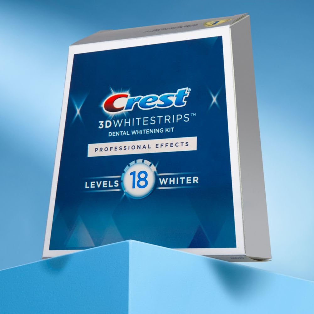 Crest 3D No Slip Whitestrips Professional Effects Teeth Whitening Kit 20 ea