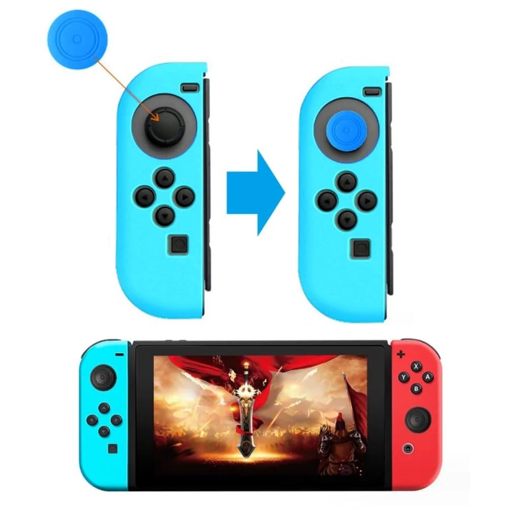 32 Pcs Silicone Joystick Thumb Stick Grip Cover, Analog Controller Gamepad Thumb Stick Grips Thumbsticks Joystick Cap Cover for Nintendo Switch NS Controller Joy-Con