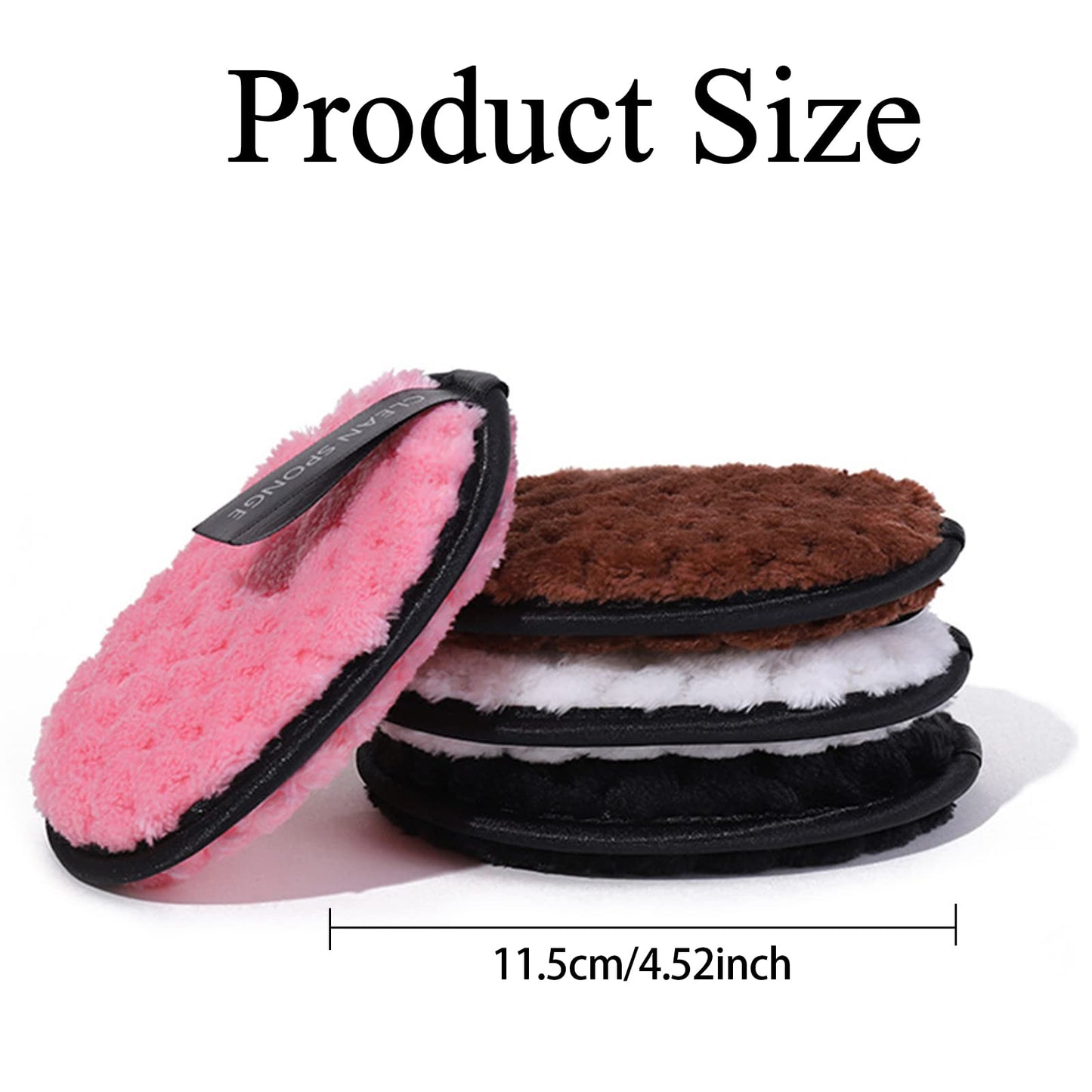 Pack of 8 Make-Up Pads Washable, Washable Make-Up Pads, Make-Up Wipes, Cotton Pads, Make Up Remover Pads with Mesh Laundry Bag, Reusable, for Facial Cleansing, Skin Care (Colour Random)