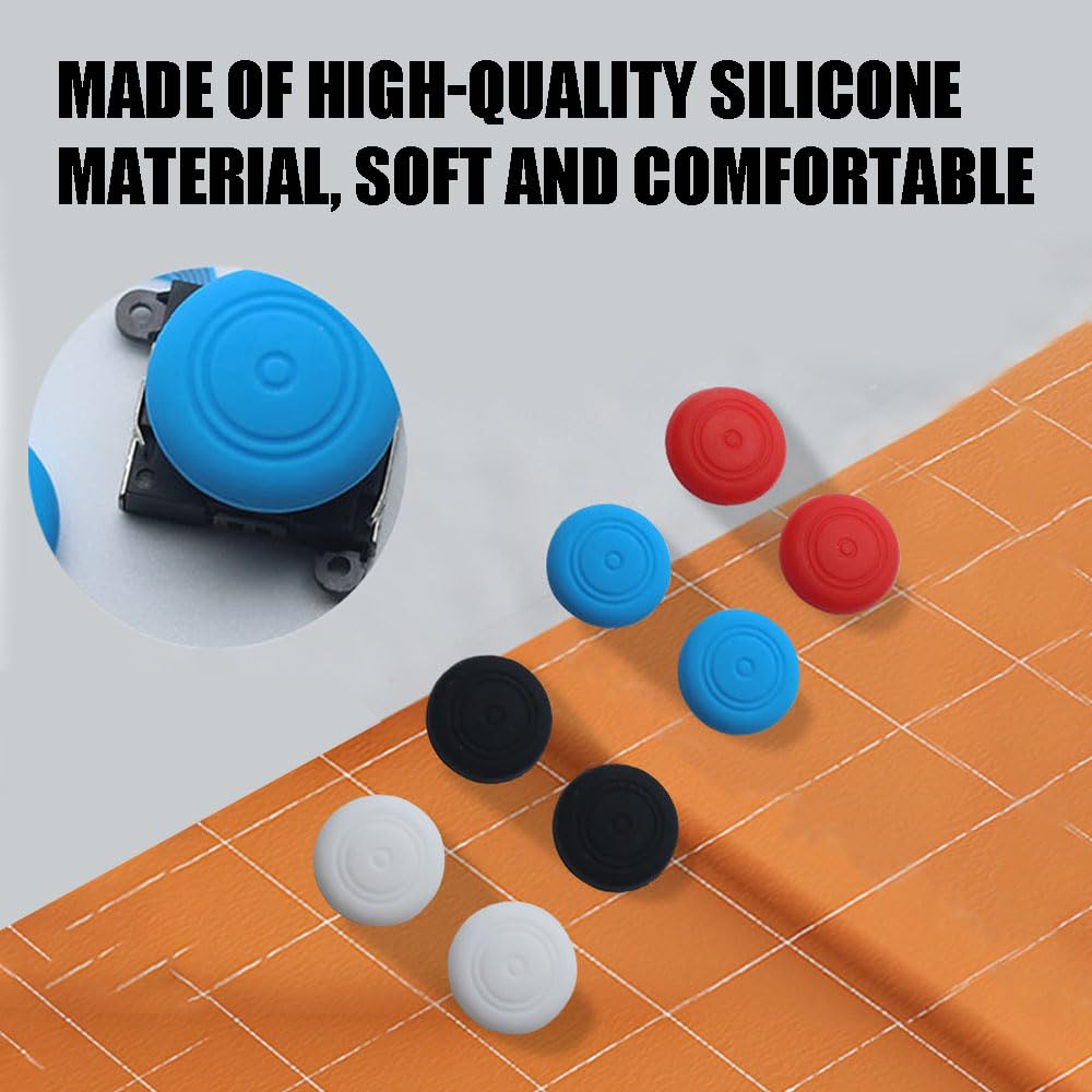 32 Pcs Silicone Joystick Thumb Stick Grip Cover, Analog Controller Gamepad Thumb Stick Grips Thumbsticks Joystick Cap Cover for Nintendo Switch NS Controller Joy-Con