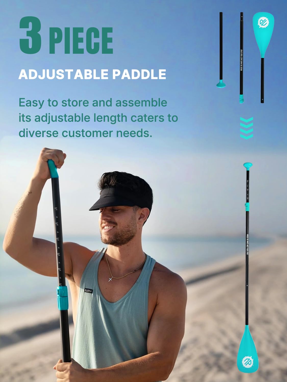 Niphean Inflatable Stand Up Paddle Board with Balanced Wing Design and SUP Accessories, Anti-Slip EVA Deck, 10’6’’ Inflatable Paddle Boards for Adults & Youth of All Skill Levels