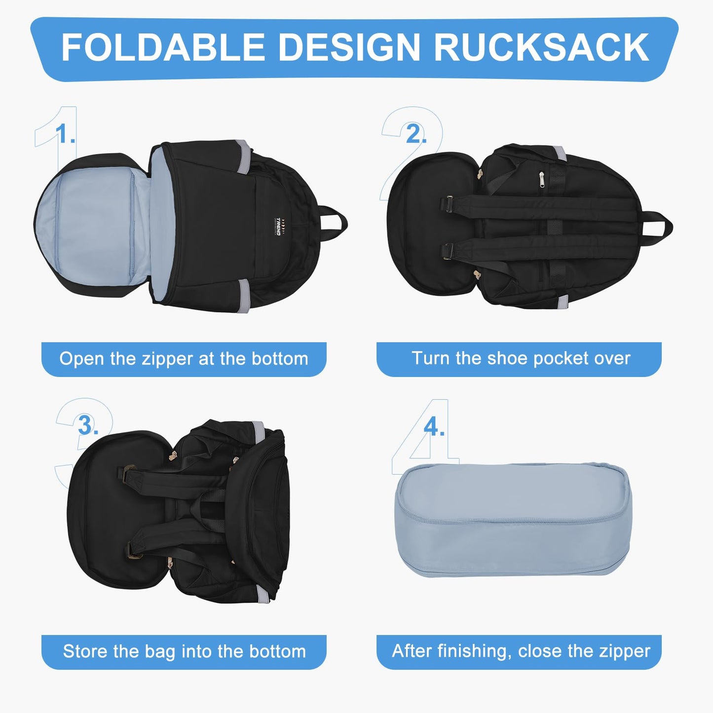 coofay Black Gym Backpack For Women Men Travel Backpack With Shoe Compartment Waterproof Sports Backpack Gym Bag Dance Backpack For Dancers