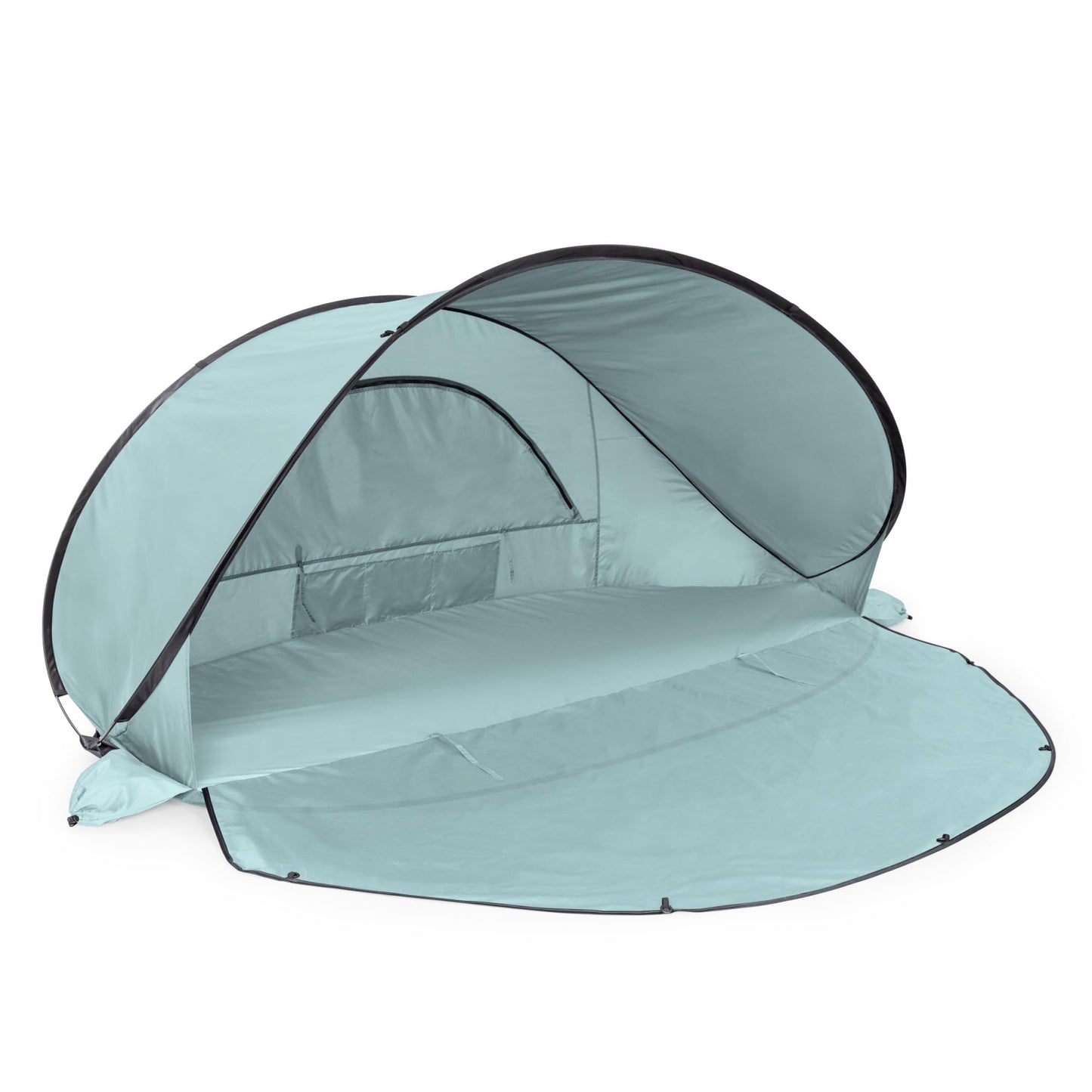 PICNIC TIME Manta Portable Beach Tent, Pop Up Tent, Beach Sun Shelter Pop Up, Beach Umbrella (Light Blue)