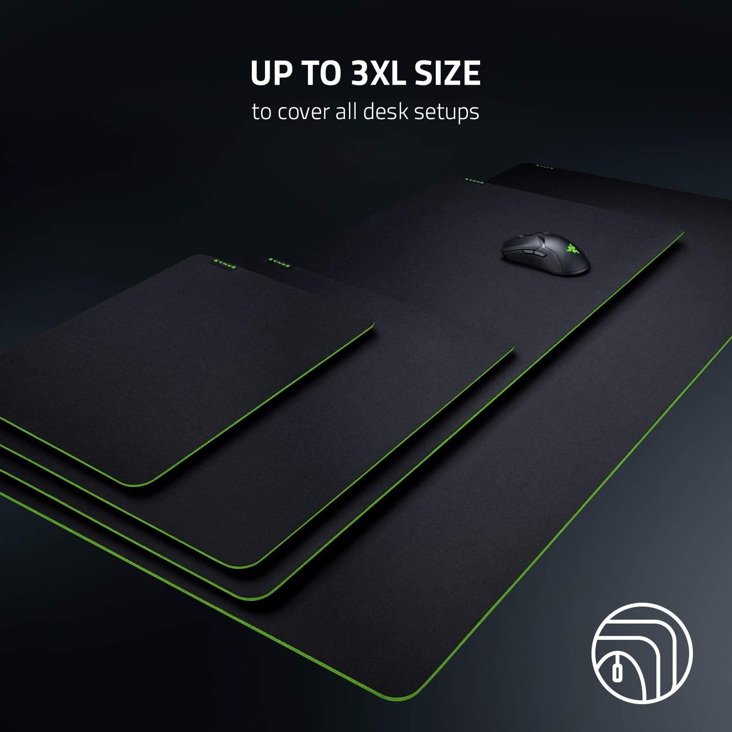 Razer Gigantus v2 Cloth Gaming Mouse Pad (Large): Thick, High-Density Foam - Non-Slip Base - Classic Black
