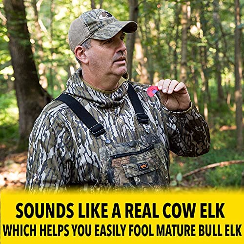 ESH Bull Elk Call & Cow Elk Call – Realistic Diaphragm Style Mouth Calls – Double Reed Bull Elk Calls for Hunting – Compact Bugling Bull Elk Calls for Beginner & Pro Hunters – Elk Hunting Calls