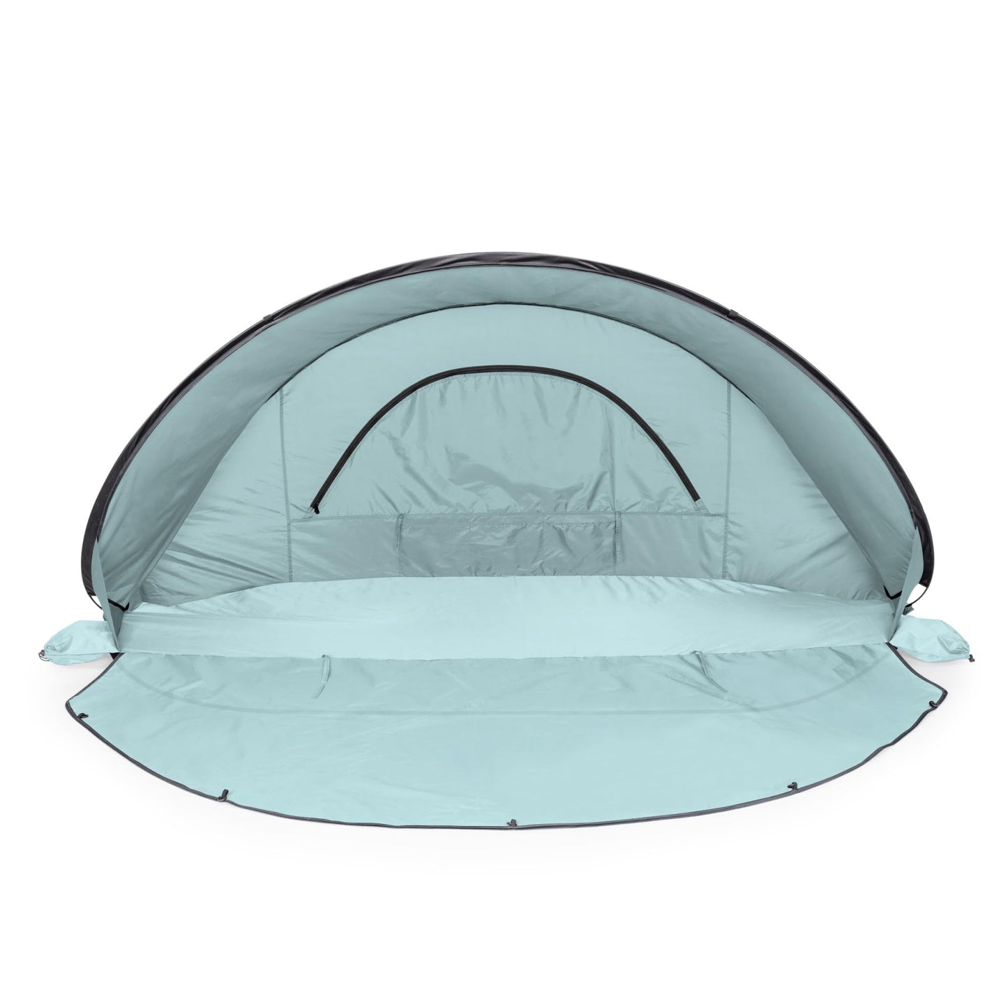 PICNIC TIME Manta Portable Beach Tent, Pop Up Tent, Beach Sun Shelter Pop Up, Beach Umbrella (Light Blue)