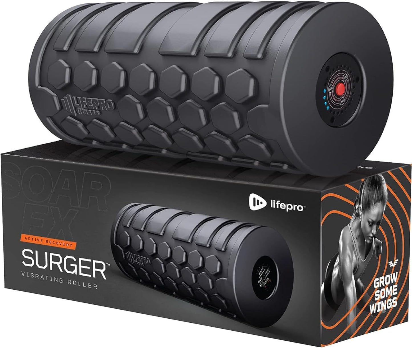 LifePro 4 Speed Vibrating Foam Roller for Physical Therapy & Exercise - High-Intensity Vibrating Roller for Muscle Recovery & Pliability Training - Back Roller for Deep & Gentle Trigger Point Therapy