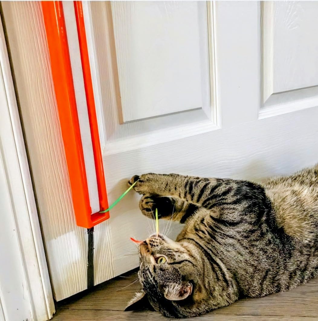 Moody Pet FLING-AMA-STRING Automatic cat toy: Interactive Cat Toy for Bored Indoor Cats with motorized String Action, Ideal Hanging Door Toy for cats