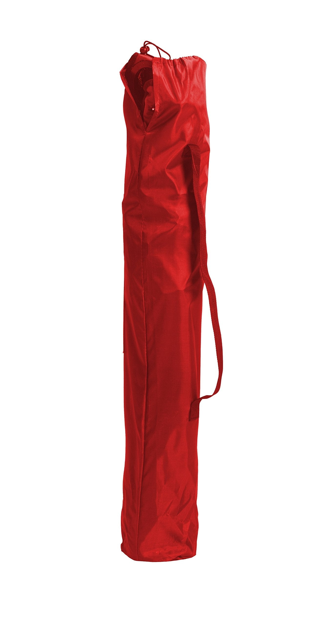 Quik Shade Chair Portable Folding Chair with Arm Rest Cup Holder and Carrying and Storage Bag, Red (146115)
