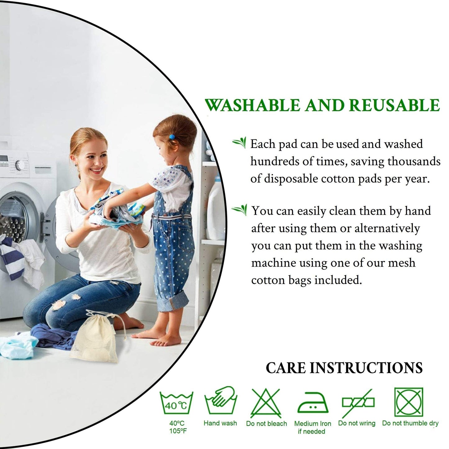 Proto Future Reusable Makeup Remover Pads – 20 Organic Bamboo Pads with 2 Gloves and 2 Cotton Mesh Bags. Washable, Ecofriendly and Zero Waste… (Individual)