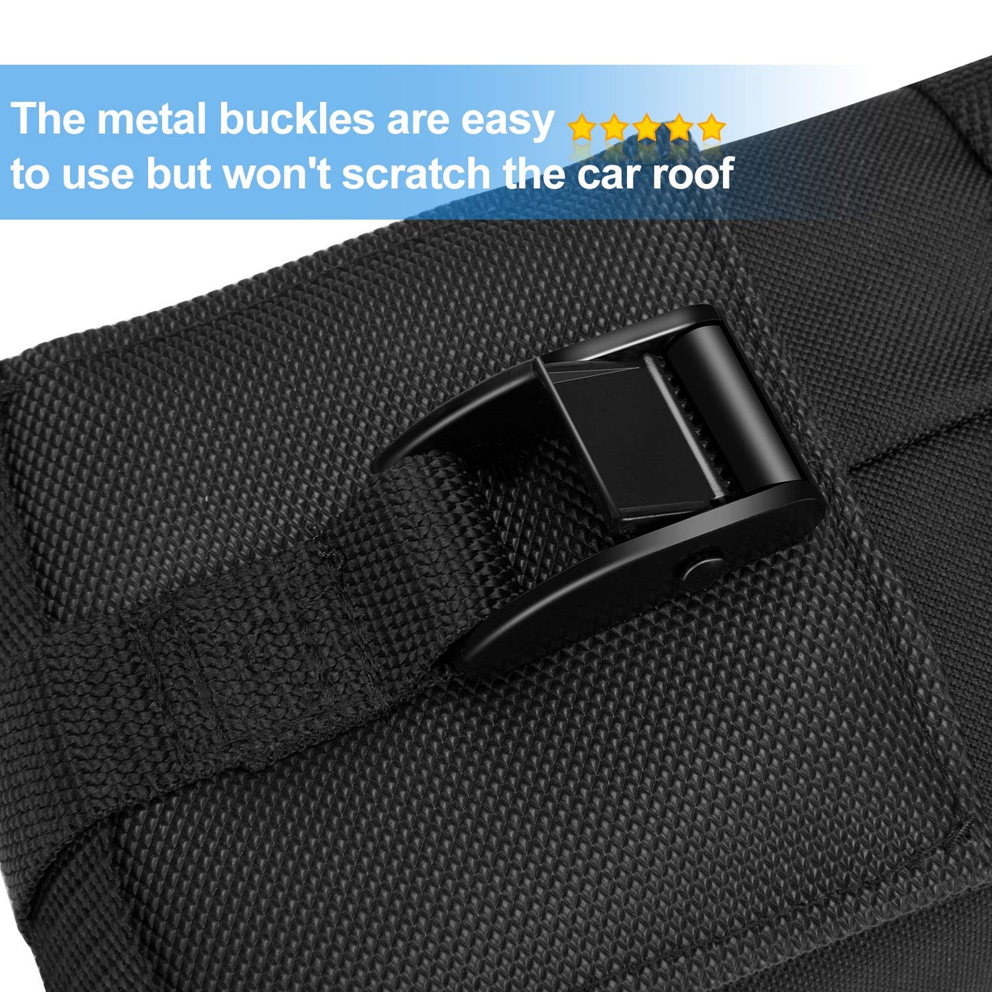 WOOWAVE Kayak Roof Rack Pads Universal Car Roof Rack Soft Premium Surf Crossbars Cross Bars for Surfboard SUP Paddleboard with 2 Waterproof Tie Down Straps and Portable Storage Bag, 33in Long (Pair)