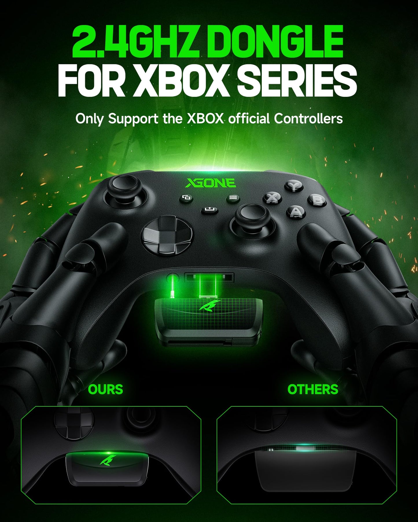 Wireless Gaming Headset for XBOX Series X|S|One, PC, PS5, PS4, Mac, Switch, Gaming Headphones with 2.4GHz, Bluetooth 5.4, 53MM 3D Stereo Sound, 60H Battery, Detachable Noise Canceling Mic, 3.5mm Wired