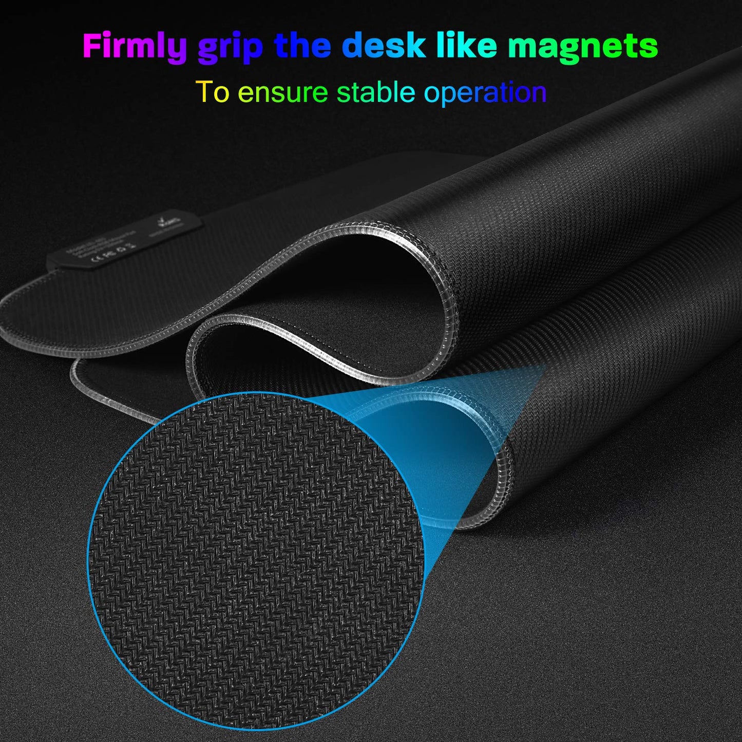 YXLILI Mouse Pad Gaming Large Mouse Pads for Keyboard and Mouse Extended RGB Mouse Mat, 12 Lighting Modes, Waterproof, Non-Slip Rubber Base XXL Mousepads for Desk Computer PC Laptop-31.5 X 12inches