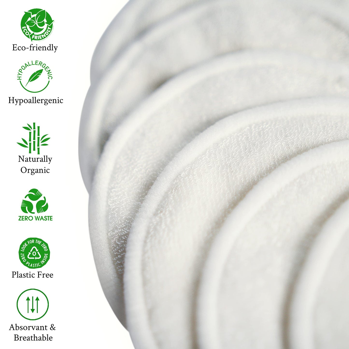 Proto Future Reusable Makeup Remover Pads – 20 Organic Bamboo Pads with 2 Gloves and 2 Cotton Mesh Bags. Washable, Ecofriendly and Zero Waste… (Individual)