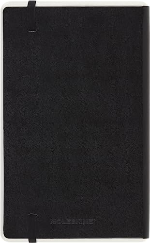 Moleskine Paper Tablet Hard Cover Smart Notebook, Dotted, Large (5" x 8.25") Black - Compatible w/ Moleskine Pen+ Ellipse (Sold Separately) & App, Digitize & Organize Notes, 176 Pages
