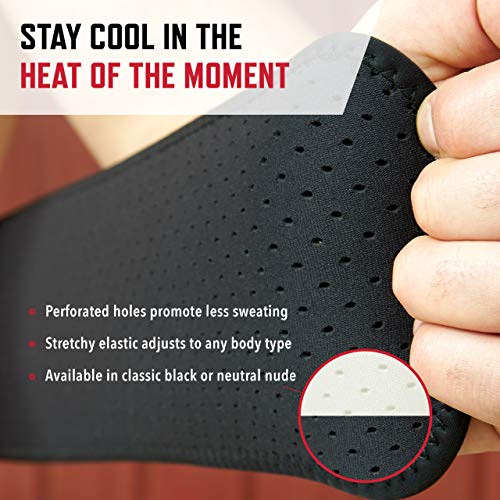 ComfortTac Gun Holsters for Every Day Carry - Ultimate Belly Band Pistol Holster for Men & Women, Belt Compatible with Smith and Wesson, Shield, Glock - Firearm Accessories, Black