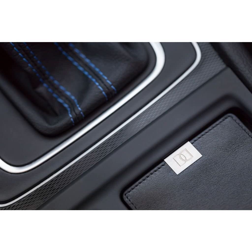 DUN Slim Minimalist Bifold Wallet with Coin Pocket, Luxury Genuine Leather, Holds up to 4 Cards & 10 Bills, Handmade in Europe - Black & Silver