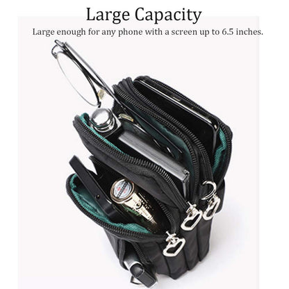 Outdoor Sweat-Proof Running Armbag Cross-Body Shoulder Casual Wallet Purse Crossbody Bag Gym Fitness Cell Phone Key Holder for iPhone 13 12 Pro Max Xs Max/Xr,Galaxy Note 10, P30 Pro,Black