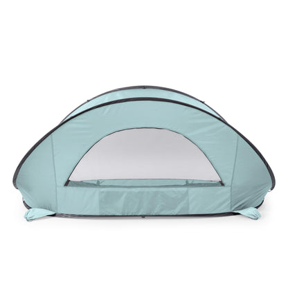 PICNIC TIME Manta Portable Beach Tent, Pop Up Tent, Beach Sun Shelter Pop Up, Beach Umbrella (Light Blue)