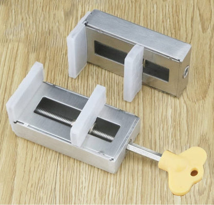 1PCS Door Window Lock Stopper Adjustable Thick Sliding Safety Anti Theft Children Security LockChild Plastic Steel Aluminium Free Rails Limit Window Door Anti Slip