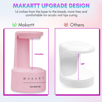 Makartt Mini UV LED Light for Nails - Innovative Lamp With Open Space for Easy Tips Extension, Art Flash Cure, Portable Dryer Travel Manicure Tool DIY at Home