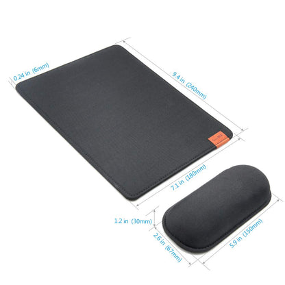 SenseAGE Detachable Ergonomic Mouse Pad with Wrist Support, Adjustable Placement for Pain Relief, Non-Slip Base, for Computer & Laptop, Office Desk Accessories, 9.7 x 7.3 in (Dark Grey)