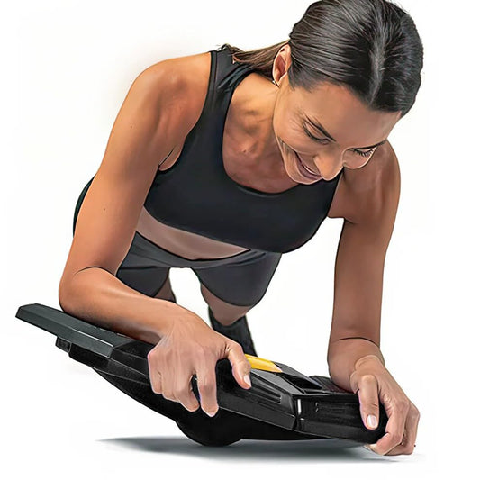 STEALTHGO + Portable Plank Board Core Trainer - Turn Fitness Into a Fun Game - Get Strong Sexy Abs and Lean Core Playing Games On Your Phone; Free iOS/Android App; 4 Free Mobile Games Included;