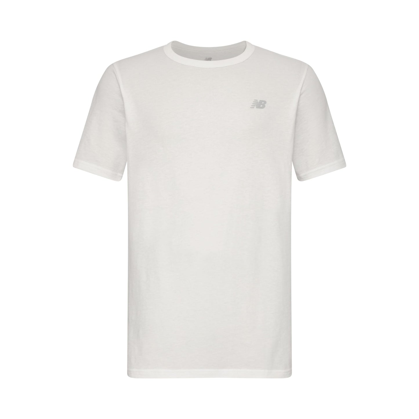 New Balance Men's Cotton Performance Crew Neck Undershirts Tag Free and Moisture-Wicking (3 Pack), Light Heather Grey/White/New Spruce, Large