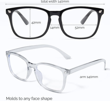 livho High Tech Blue Light Glasses - Advanced 99% Blue Light Blocking Computer Glasses - Anti Eyestrain & UV Glare Protection
