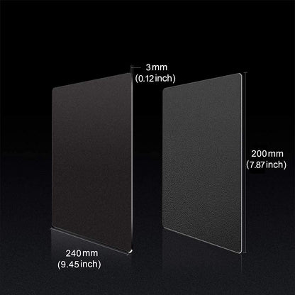 Metal Aluminum Mouse Pad, Office and Gaming Thin Hard Mouse Mat Double Sided Waterproof Fast and Accurate Control Mousepad for Laptop, Computer and PC,9.45 X 7.87 Inch,Black