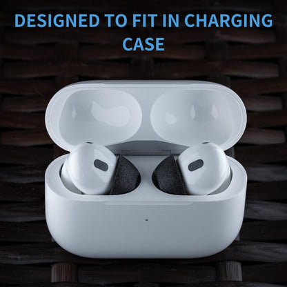 Comply TrueGrip MAX | Premium Memory Foam Replacement Earbud Tips for Apple AirPods Pro 1 & 2 | Long Lasting Comfort, Extreme Durability, Secure Fit, Superior Noise Isolation| Black (Large) (3 Pairs)