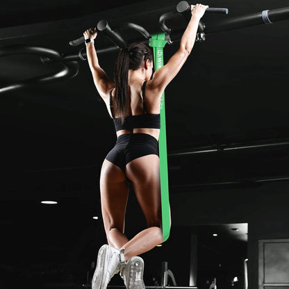 WIKDAY Resistance Bands, Pull Up Bands, Workout Bands for Exercise, Thick Heavy Resistance Band Set with Door Anchor, Elastic Bands for Body Stretching, Training at Home/Gym for Men & Women