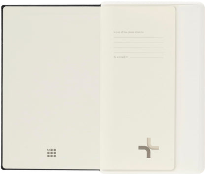 Moleskine Paper Tablet Hard Cover Smart Notebook, Dotted, Large (5" x 8.25") Black - Compatible w/ Moleskine Pen+ Ellipse (Sold Separately) & App, Digitize & Organize Notes, 176 Pages