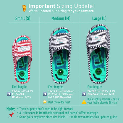 MEDISTELLAR Shiatsu Home Acupressure Massage Slippers for Plantar Fasciitis, Acupuncture Foot Massager, Pain Relief & Muscle Relaxation