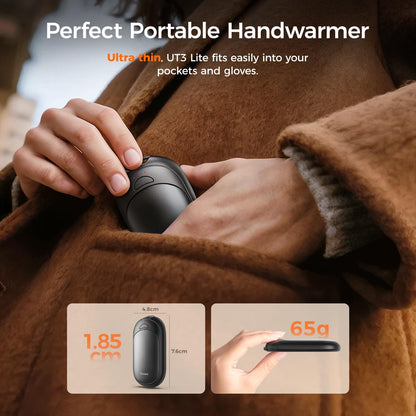 OCOOPA 2in1 Magnetic Rechargeable Hand Warmers 2 Pack, Electric Hand Warmer, Pocket Battery Operated Heater, UL Certified, 3 Heat Settings, Tech Gifts for Men,Purse Must Haves, Essentials, UT3 Lite