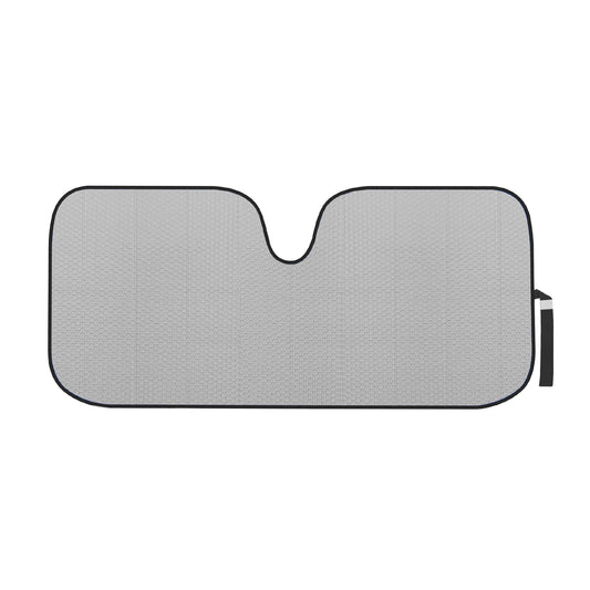 Motor Trend Gray Accordion Folding Car Windshield Sun Shade - Blackout Sun Visor for Car Windshield - Foldable Jumbo Sunshade and Front Window Truck Sun Screen for UV Sun Protection - 66 x 27