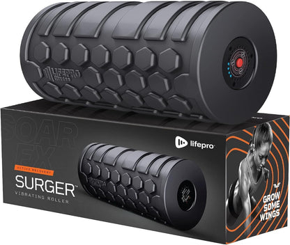 LifePro 4 Speed Vibrating Foam Roller for Physical Therapy & Exercise - High-Intensity Vibrating Roller for Muscle Recovery & Pliability Training - Back Roller for Deep & Gentle Trigger Point Therapy