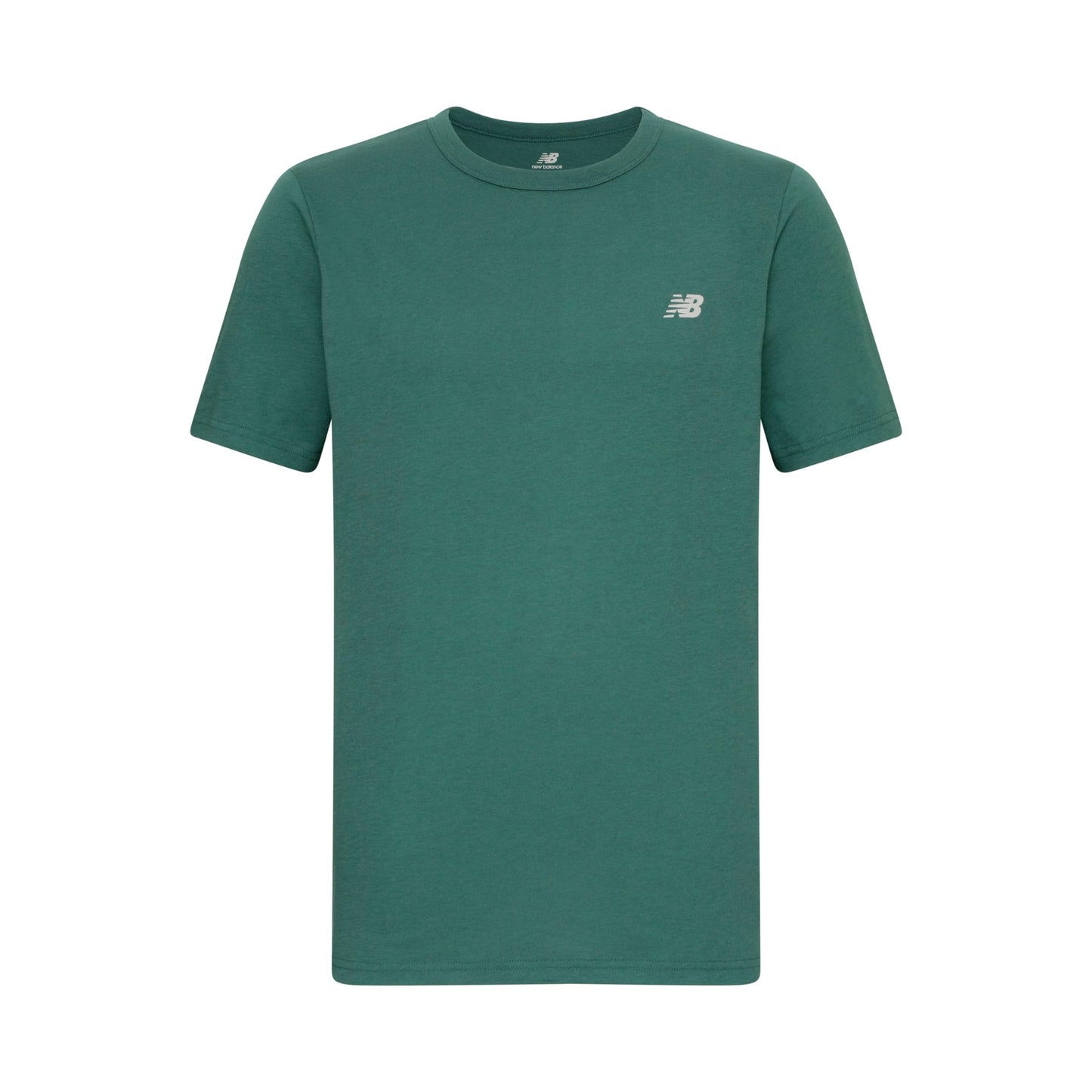 New Balance Men's Cotton Performance Crew Neck Undershirts Tag Free and Moisture-Wicking (3 Pack), Light Heather Grey/White/New Spruce, Large