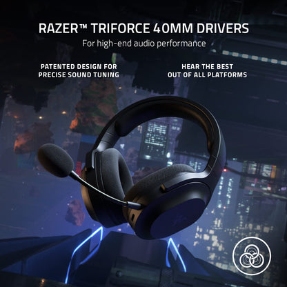 Razer Barracuda X Wireless Multi-Platform Gaming and Mobile Headset (2021 Model): 250g Ergonomic Design - Detachable HyperClear Mic - 20 Hr Battery - Compatible w/PC, PS5, Switch, & Android - Black
