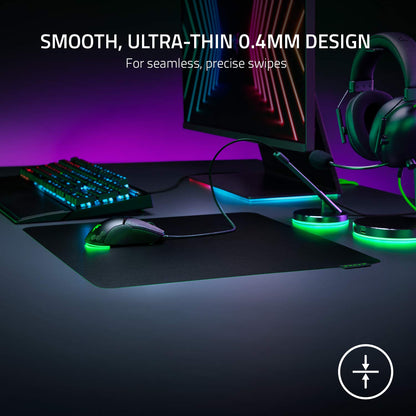 Razer Sphex V3 Hard Gaming Mouse Mat: Ultra-Thin Form Factor - Tough Polycarbonate Build - Adhesive Base - Small