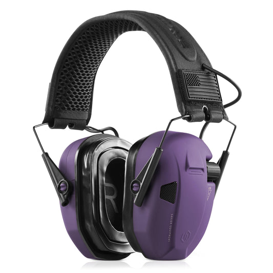 Savior Equipment Apollo Electronic Earmuffs for Shooting w/Gel Ear Pads, 24dB NRR, Noise Cancelling Ear Protection Headset