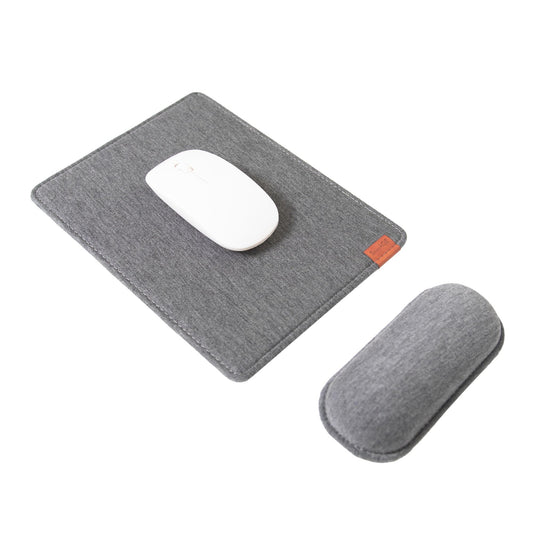 SenseAGE Detachable Ergonomic Mouse Pad with Wrist Support, Adjustable Placement for Pain Relief, Non-Slip Base, for Computer & Laptop, Office Desk Accessories, 9.7 x 7.3 in (Dark Grey)