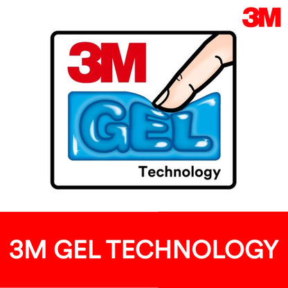 3M Gel Wrist Rest, Black Leatherette, 18 Inch Length, Antimicrobial Product Protection (WR309LE)