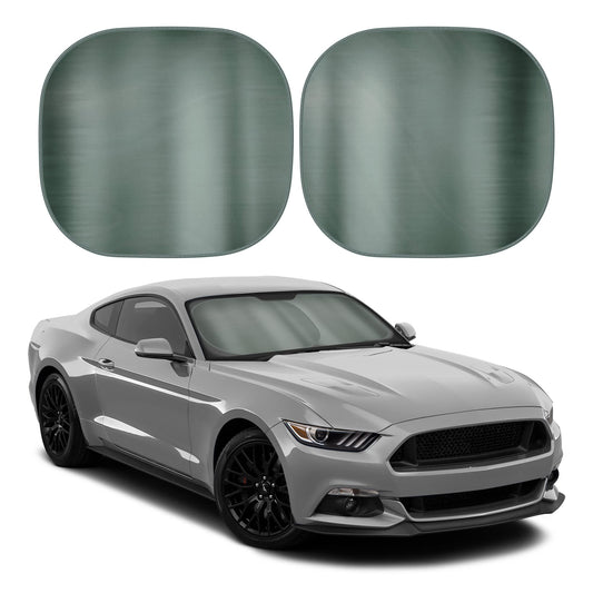BDK 2PC Charcoal Gray Car Windshield Sun Shade – Sun Visor & Sunshade for Car Windshield – UV Rays Interior Protection - Easy Setup & Keeps Your Vehicle Cool – SUV & Truck Accessories - 31.75 x 28.75