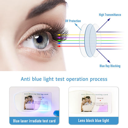 Okany Blue Light Blocking Glasses for Women Men Woman Black Computer Screen Filter Gaming Glasses Womens Mens 99.9% Blue Light Blocker Round Fashion Eye Glasses