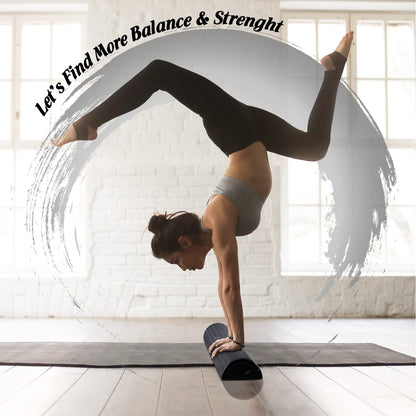 Yes4All High Density Half Round Foam Roller for Yoga, Half Circle Foam Roller for Back, Calf & Spine, 12", 18", 24", 36"