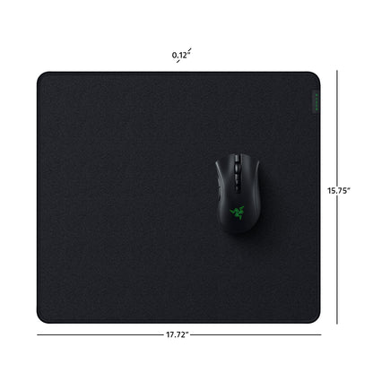 Razer Strider Hybrid Mouse Mat with a Soft Base & Smooth Glide: Firm Gliding Surface - Anti-Slip Base - Rollable & Portable - Anti-Fraying Stitched Edges - Water-Resistant - Large